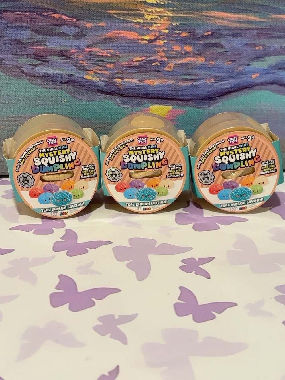 RMS Crazy Fun The Viral Mini Mystery Squishy Dumplings, Lot of 3
